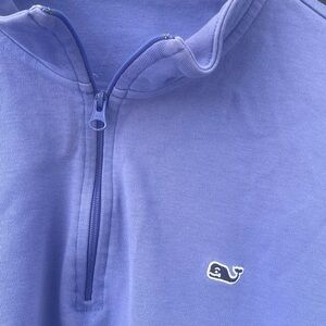 Vineyard Vines 1/4 Zip Sweatshirt Sweater Men's Large Blue
